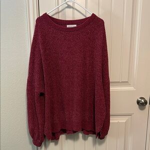 Maroon Crew Neck Sweater XL